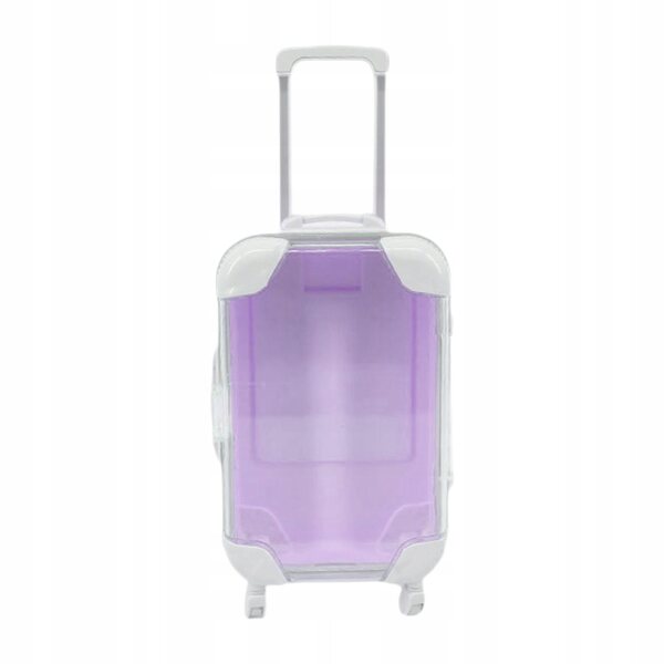 Kofferzubehör für 18-Zoll-Puppen Mini-Container Hellviolett