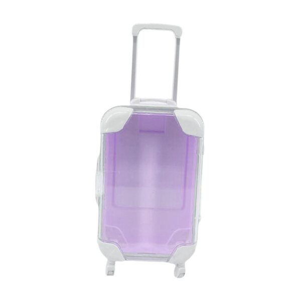Kofferzubehör für 18-Zoll-Puppen Mini-Container Hellviolett