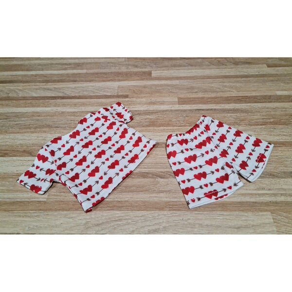 Pigiama per bambola Paola Reina 32 cm con completo blusa e shorts in cotone