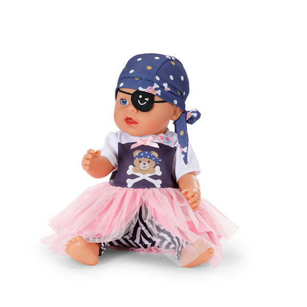 BABY born Vestito da Piratessa 43 cm – Costume per bambole con dettagli unici