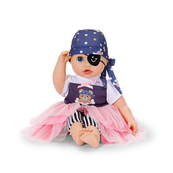 BABY born Vestito da Piratessa 43 cm – Costume per bambole con dettagli unici