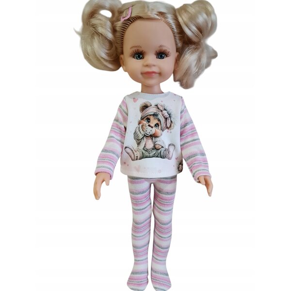 Bekleidungsset für Paola Reina Puppen mit T-Shirt und Strumpfhose 32 cm