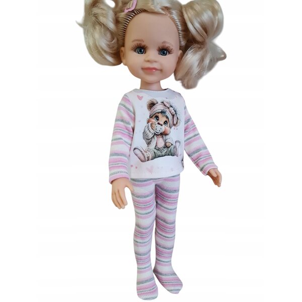 Bekleidungsset für Paola Reina Puppen mit T-Shirt und Strumpfhose 32 cm