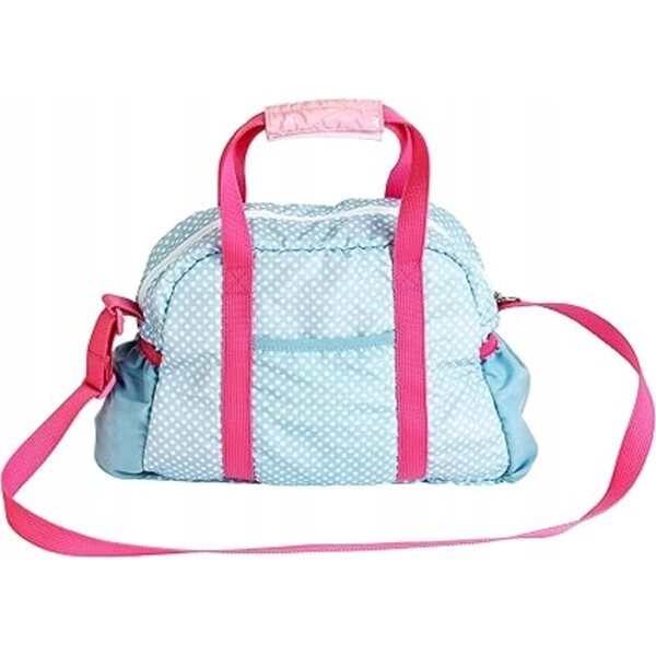 Klein Theo Baby Coralie - Torba per la cura e il cambio delle bambole, accessori inclusi