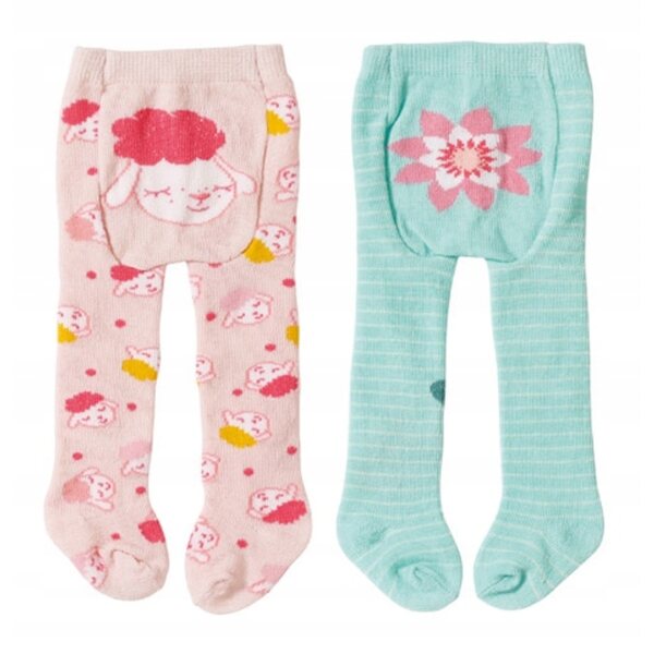 Baby Annabell Rajstopki per Bambole 2 Paia Calze Morbide Taglia 39-46 cm