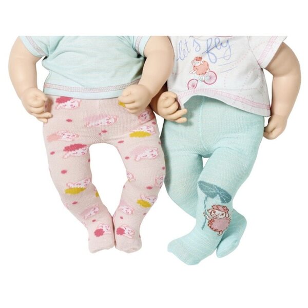 Baby Annabell Rajstopki per Bambole 2 Paia Calze Morbide Taglia 39-46 cm