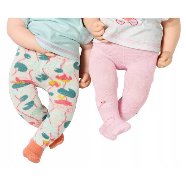 Baby Annabell Rajstopki per Bambole 2 Paia Calze Morbide Taglia 39-46 cm