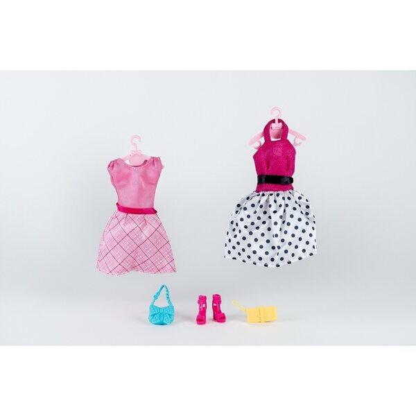 Kleidung für 30 cm große Anlily-Puppen mit zwei eleganten Kleidern und Accessoires