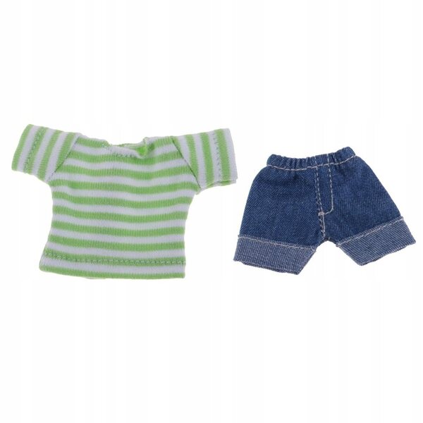 Kleidungsset für Mini-Blythe- und Obitsu11-Jeans und grüne Top-Puppen