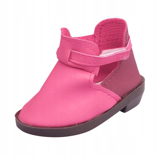 18-Zoll-Puppenstiefel, 7 cm modische rosa Schuhe für Puppen