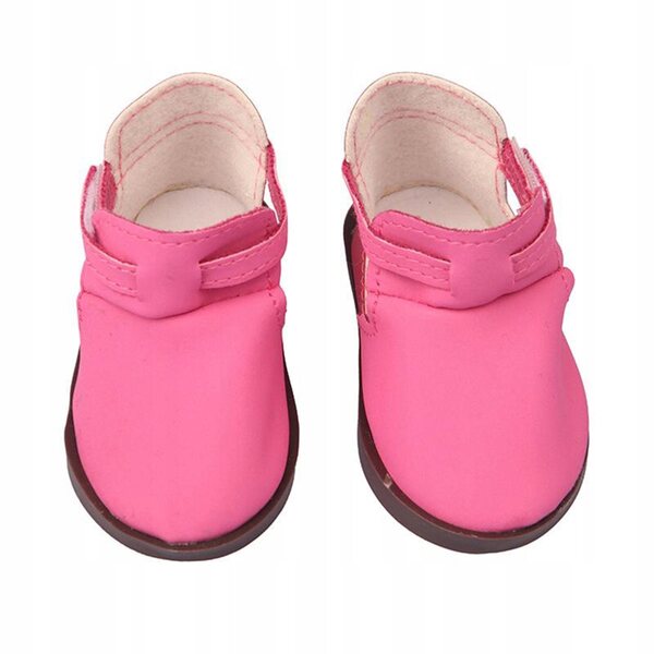 18-Zoll-Puppenstiefel, 7 cm modische rosa Schuhe für Puppen