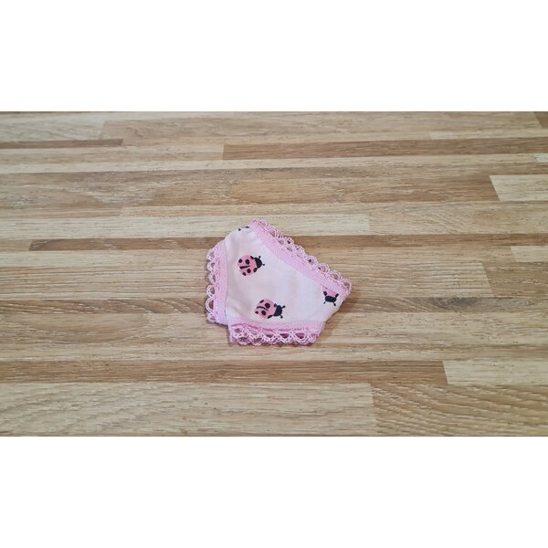 Majtki rosa con coccinelle per bambola Paola Reina 32 cm, tessuto di qualità