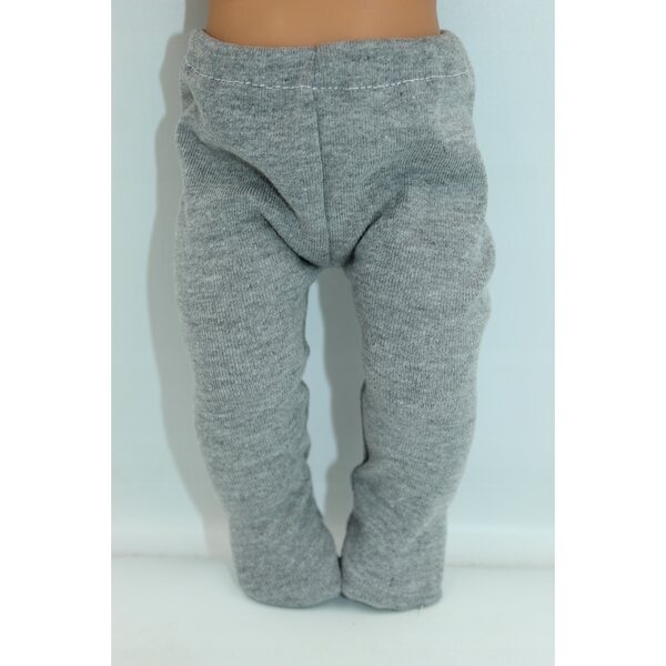 Calze per bambole 32-34 cm grigie con elastico in vita - abbigliamento accessorio