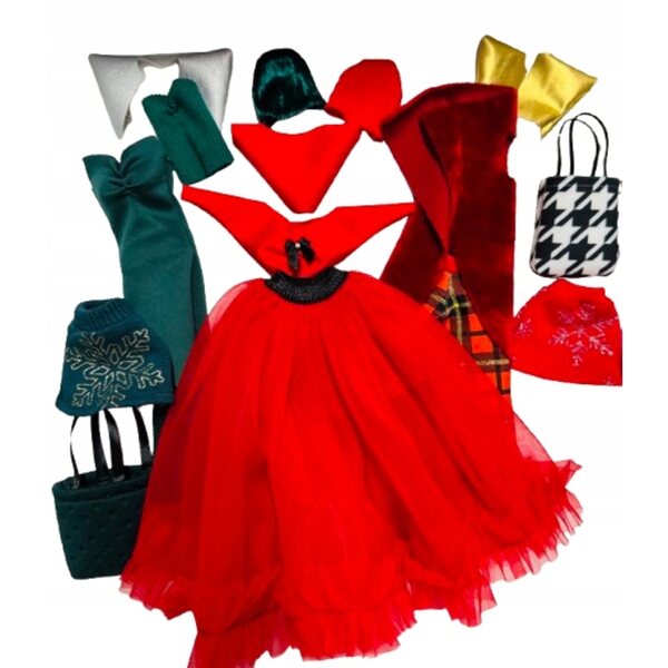Puppenkleidungsset - Stylistki-Set 15-teilig, hergestellt in Polen