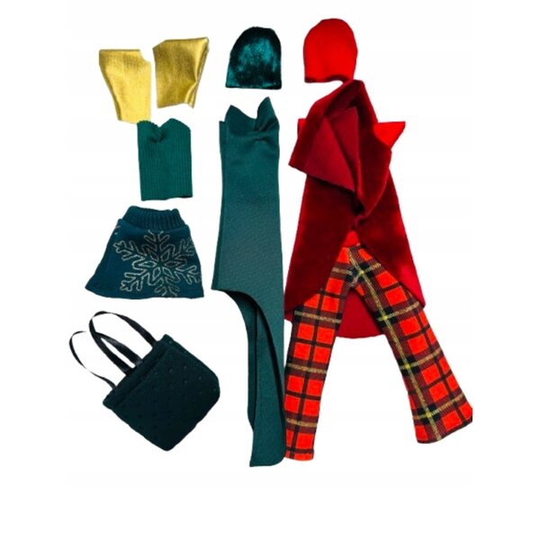 Puppenkleidungsset - Stylistki-Set 15-teilig, hergestellt in Polen