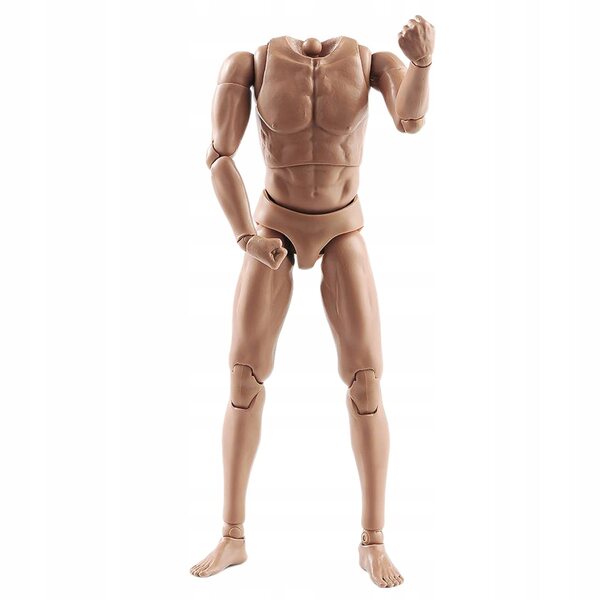 Figura Maschile 1/6 Super Elastico con 28 Articolazioni Mobili e Corpo in Silicone