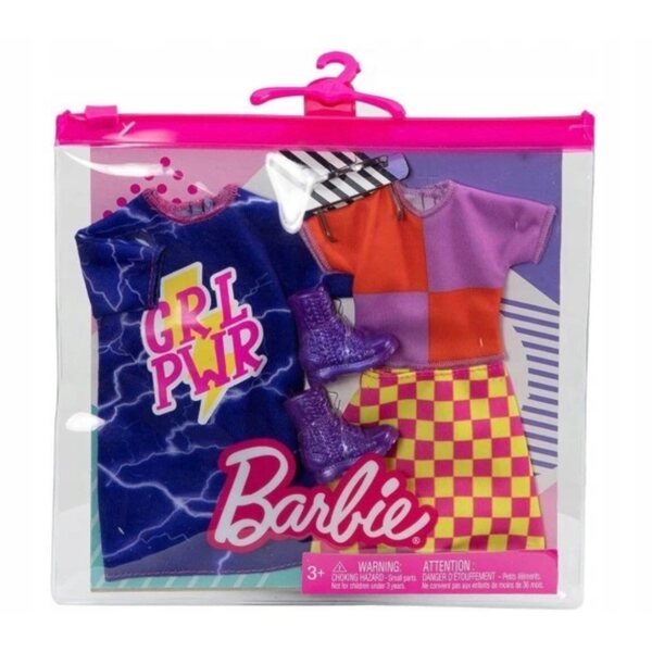 Mattel Barbie 2er-Pack Kleidung und Accessoires HBV69 für Kinder ab 3 Jahren