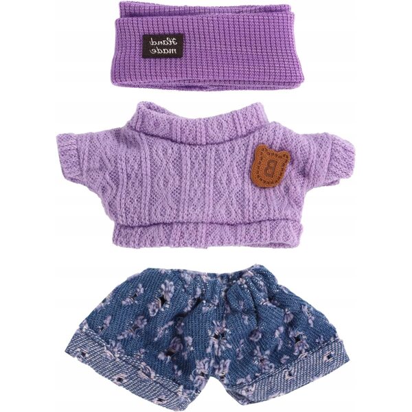 Kleidungsset für Puppen 17 cm handgefertigt gehäkelt Herbst Winter