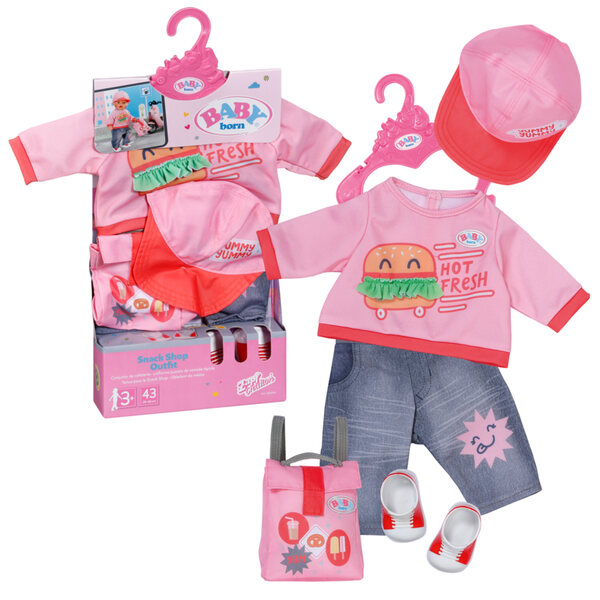 Baby Born Abbigliamento Urbano 43 cm - Completo Rosa per Bambole