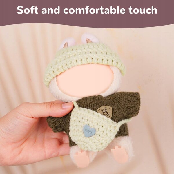 Modeset für 15–17 cm große Puppen mit Zubehör aus weichem Polyester