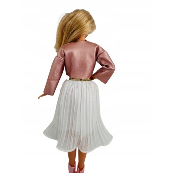 Puppenkleidungsset mit 30 cm elastischem Rock und Jacke