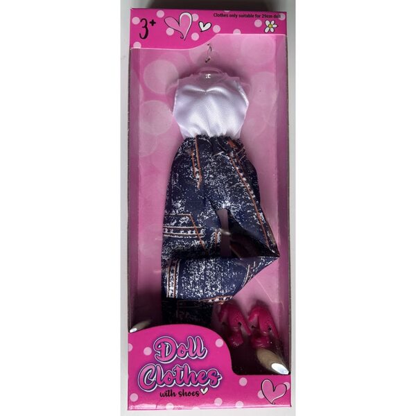 Kleidungs- und Schuhset für 29 cm große Puppen – Ecotech Fashion Set
