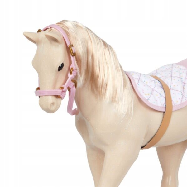 Puledro Palomino Party 30 cm con coperta Our Generation e accessori
