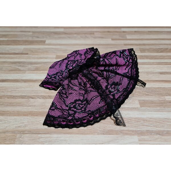 Schwarzes Spitzenkleid für Paola Reina 32 cm Puppe – Elegantes Kleid zum Spielen