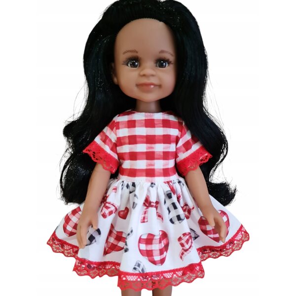 Plissiertes Kleid für 32 cm Paola Reina Puppe – Kleidung mit Spitze