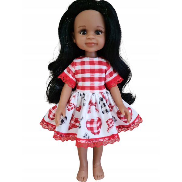 Plissiertes Kleid für 32 cm Paola Reina Puppe – Kleidung mit Spitze