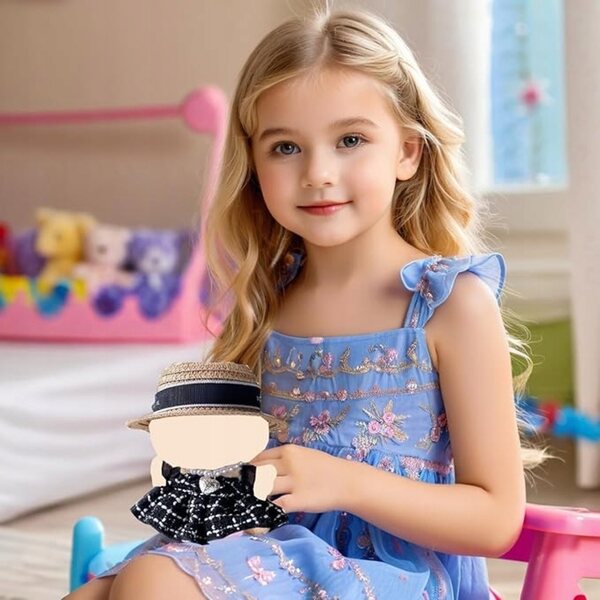4-teiliges Kleidungsset für 17-cm-Puppen mit DIY-Modeaccessoires