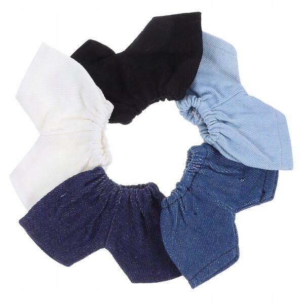 Set 5 Mini Pantaloncini Colorati per Bambole in Tessuto Morbido con Vita Elastica