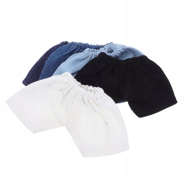 Set 5 Mini Pantaloncini Colorati per Bambole in Tessuto Morbido con Vita Elastica