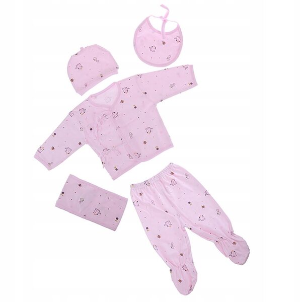 Set abbigliamento rosa per bambole Reborn 55-58 cm con top, pantaloni e accessori