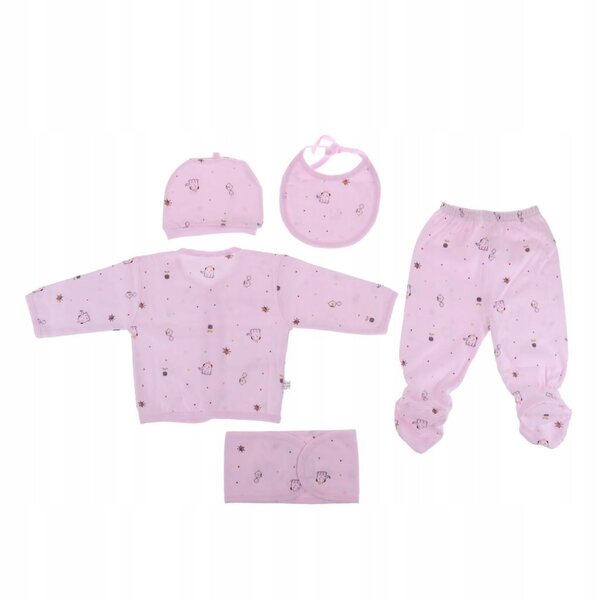 Set abbigliamento rosa per bambole Reborn 55-58 cm con top, pantaloni e accessori