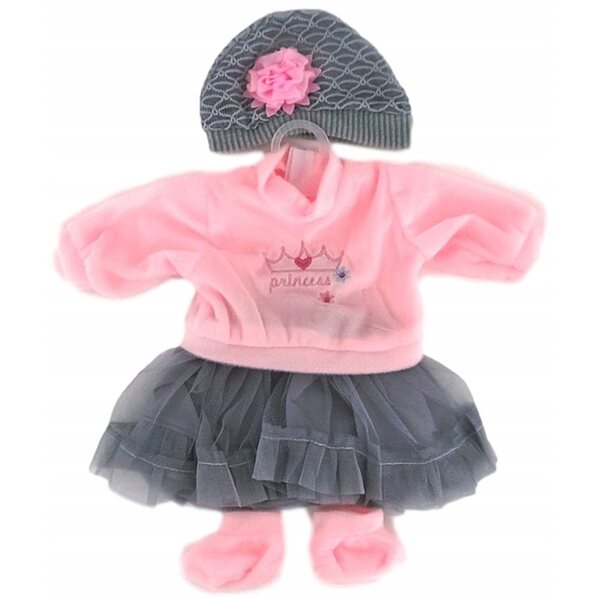 Completo abbigliamento per bambola 45 cm rosa Adar elegante e facile da indossare