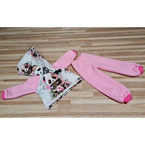 2-teiliges Kleidungsset für Paola Reina Pink Panda Puppe 32 cm