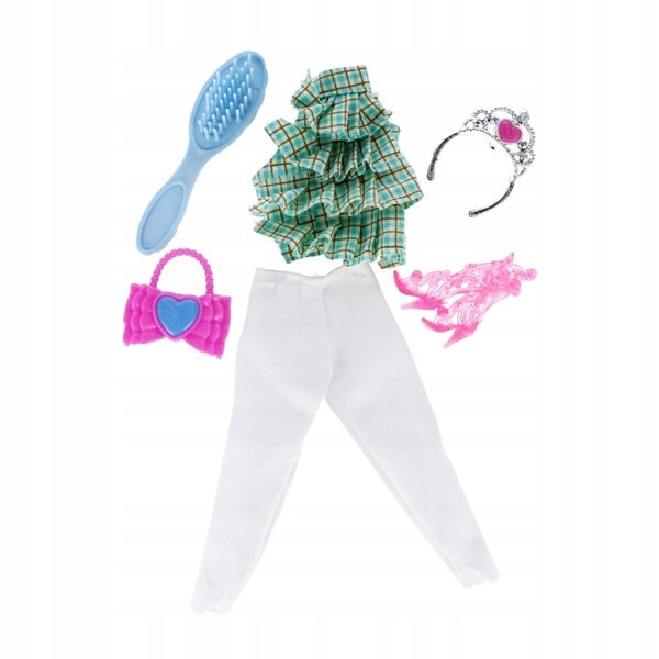 Mega kreative Puppenkleidung mit bunter Hose, Bluse und Accessoires