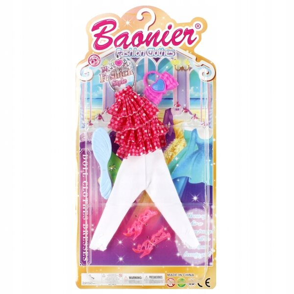 Mega kreative Puppenkleidung mit bunter Hose, Bluse und Accessoires