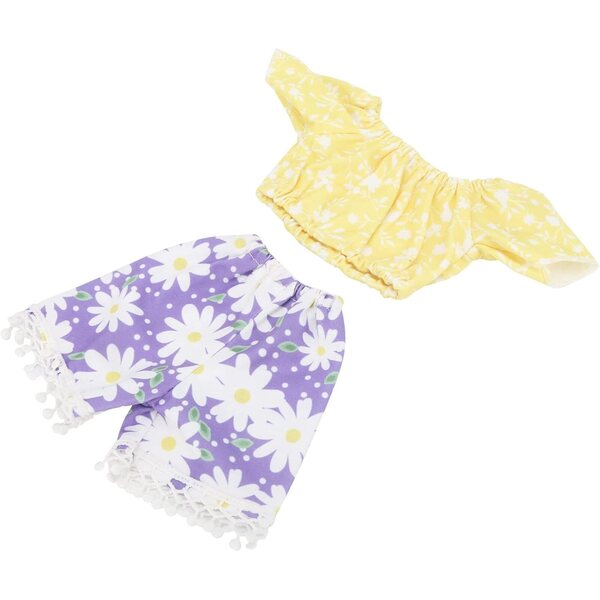 Blumenrock für 12-18-Zoll-Puppen – weicher Stoff und elegantes Design