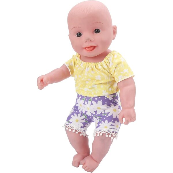 Blumenrock für 12-18-Zoll-Puppen – weicher Stoff und elegantes Design