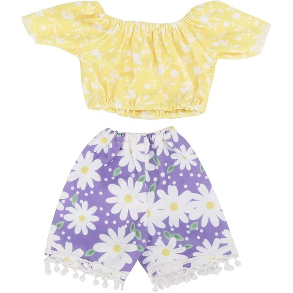 Blumenrock für 12-18-Zoll-Puppen – weicher Stoff und elegantes Design