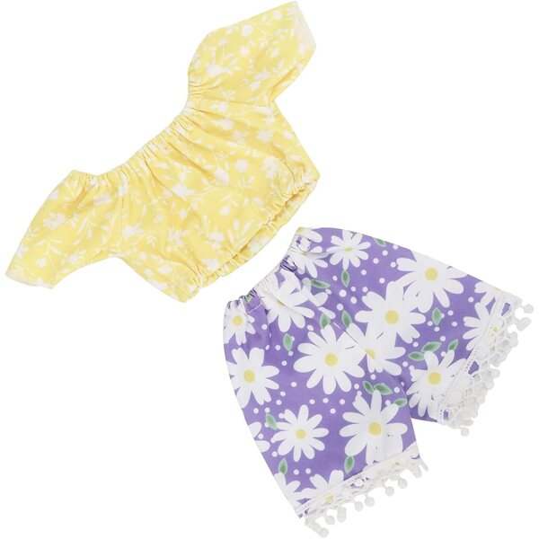 Blumenrock für 12-18-Zoll-Puppen – weicher Stoff und elegantes Design
