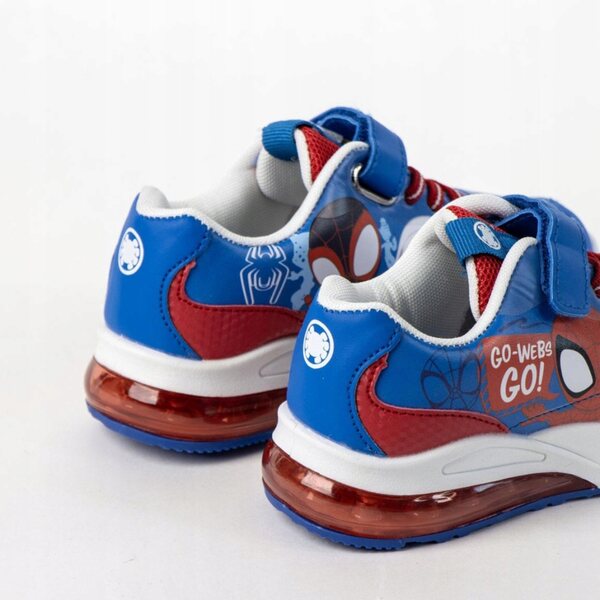 Scarpe urbane con LED lampeggianti Spider-Man Go per bambini, taglia 24
