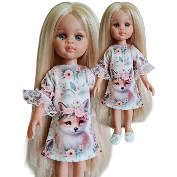 Kleid mit Spitze für eine spanische Puppe Paola Reina - Kleidung für eine Puppe