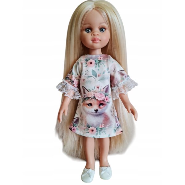 Kleid mit Spitze für eine spanische Puppe Paola Reina - Kleidung für eine Puppe
