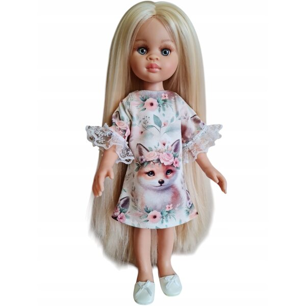 Kleid mit Spitze für eine spanische Puppe Paola Reina - Kleidung für eine Puppe