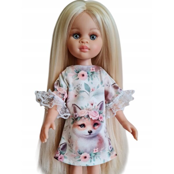 Kleid mit Spitze für eine spanische Puppe Paola Reina - Kleidung für eine Puppe