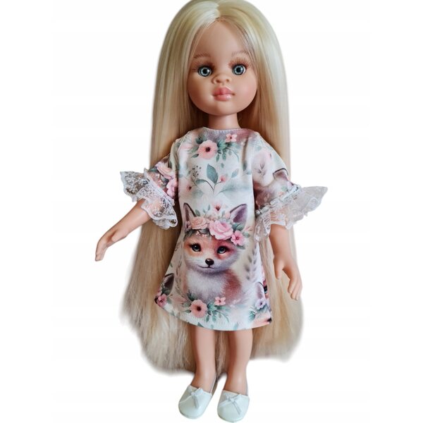 Kleid mit Spitze für eine spanische Puppe Paola Reina - Kleidung für eine Puppe