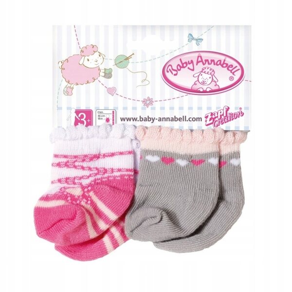 Calzini Baby Annabell set 2 paia per bambole, modelli assortiti